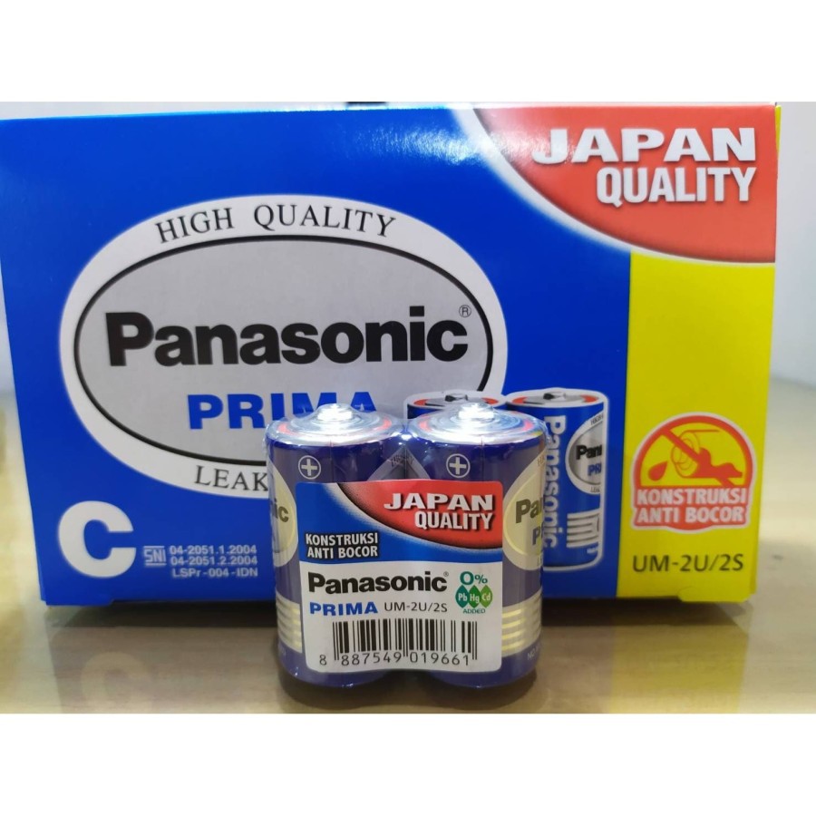 BATERAI PANASONIC PRIMA / ABC TIPE C UKURAN TANGGUNG / 1 PCS