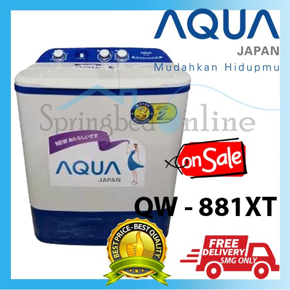 Mesin Cuci Aqua 8Kg Hijab Mode Series QW - 881XT