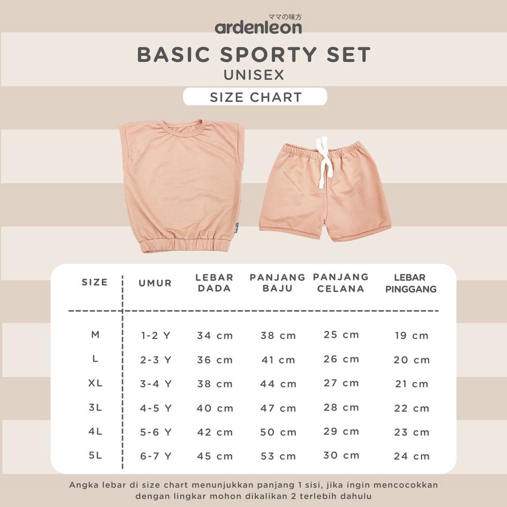 Ardenleon Basic Sporty Set / Girl Comfy Set / Setelan anak