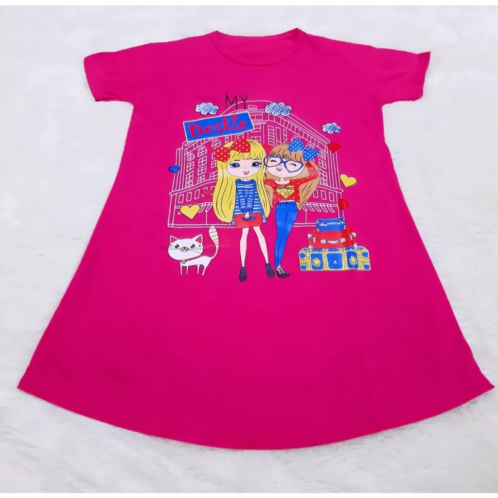 daster anak perempuan murah/dress anak cewek 1-6 tahun KUROMI