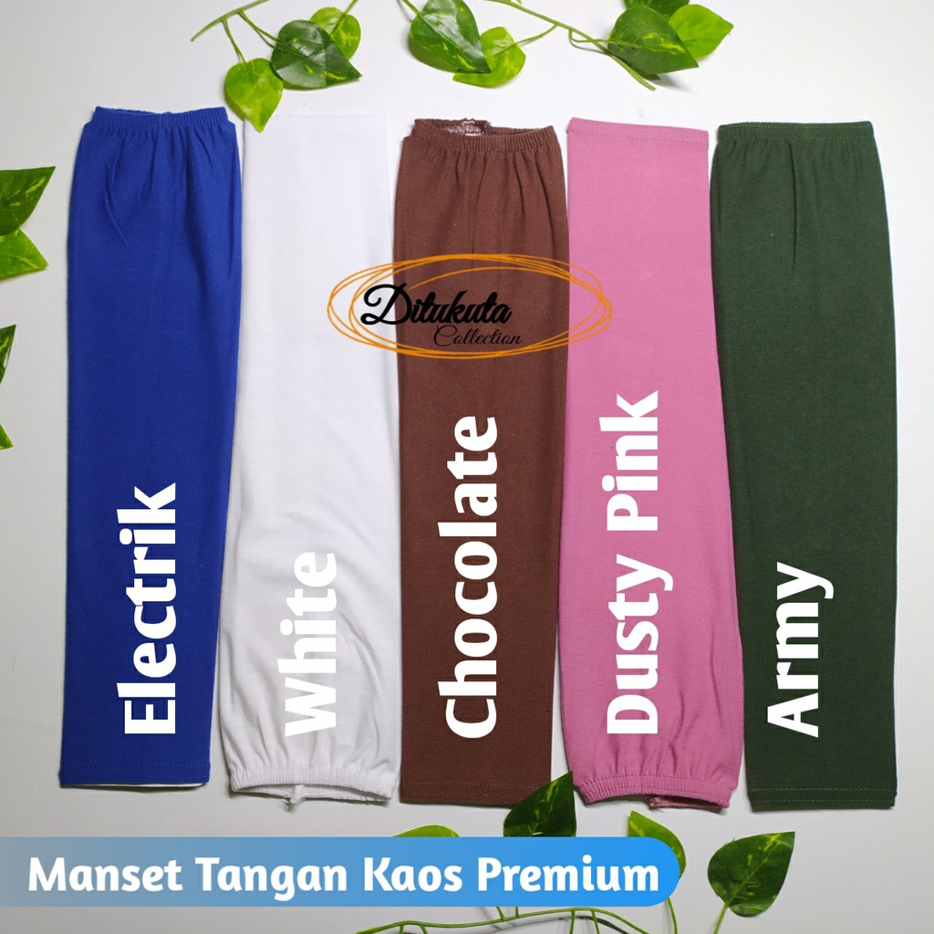 Manset Tangan Basic / Manset Polos Kaos Pe