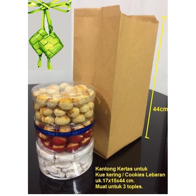 

Kantong Kertas Coklat Kue Kering,Toples Lebaran Cookies
