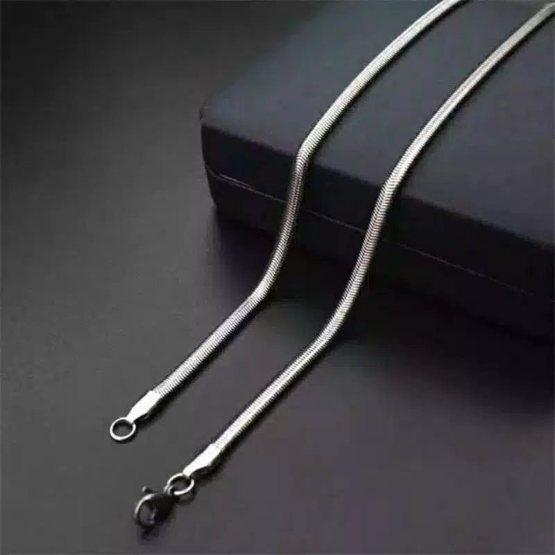 IP-P KALUNG TITANIUM SILVER PIPIH STAINLESS STELL PRIA WANITA MURAH