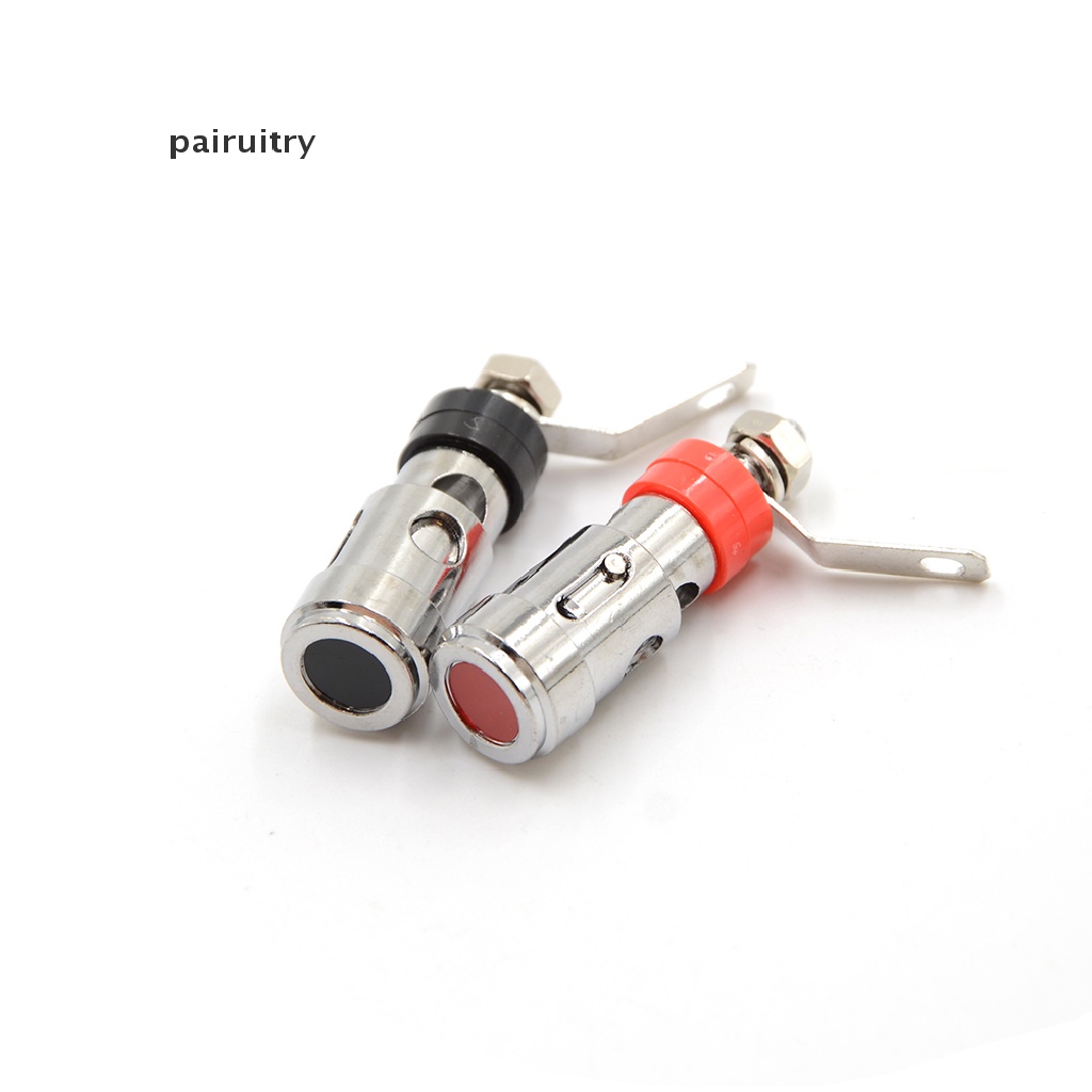 Prt 2pcs Terminal Binding Post Tipe Pegas Lapis Nikel Untuk Speaker Audio AMP PRT