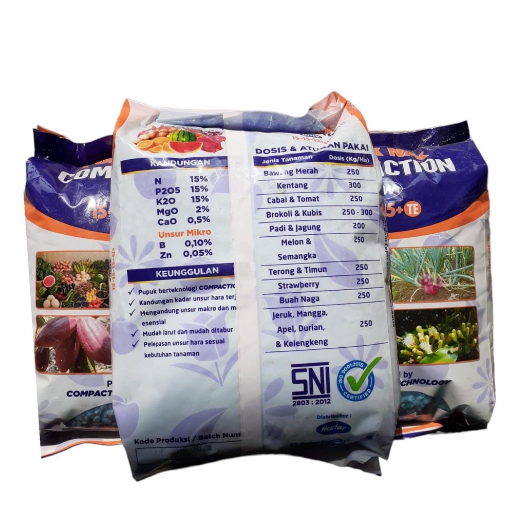 Pupuk NPK 15 15 15 Compaction DGW 15 15 15 + TE 1 Kg