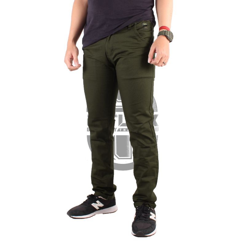 Celana Chino Slim Panjang Pria Celana Chino Ukuran Besar Size:31-38