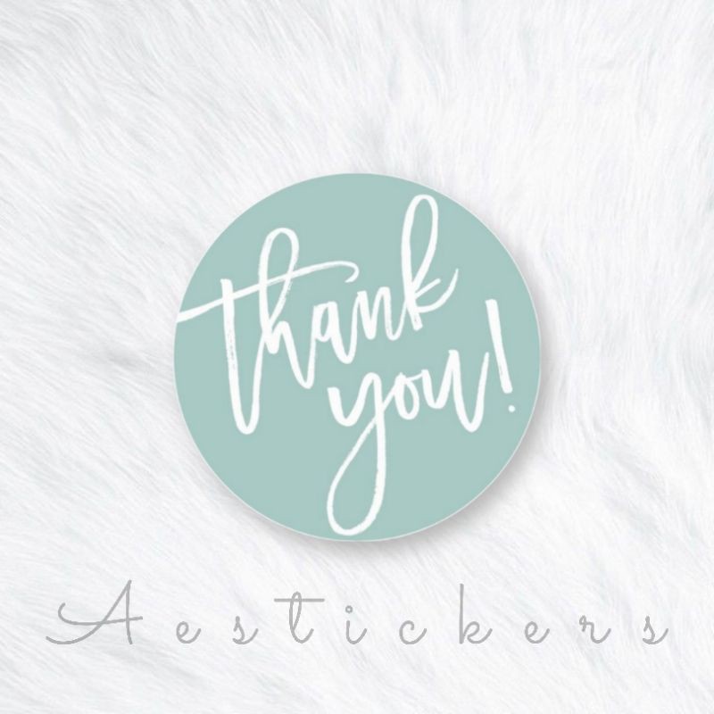 THANK YOU STICKER LABEL STIKER TERIMA KASIH UKURAN 5 CM UNTUK PACKING PRODUK-PART 7