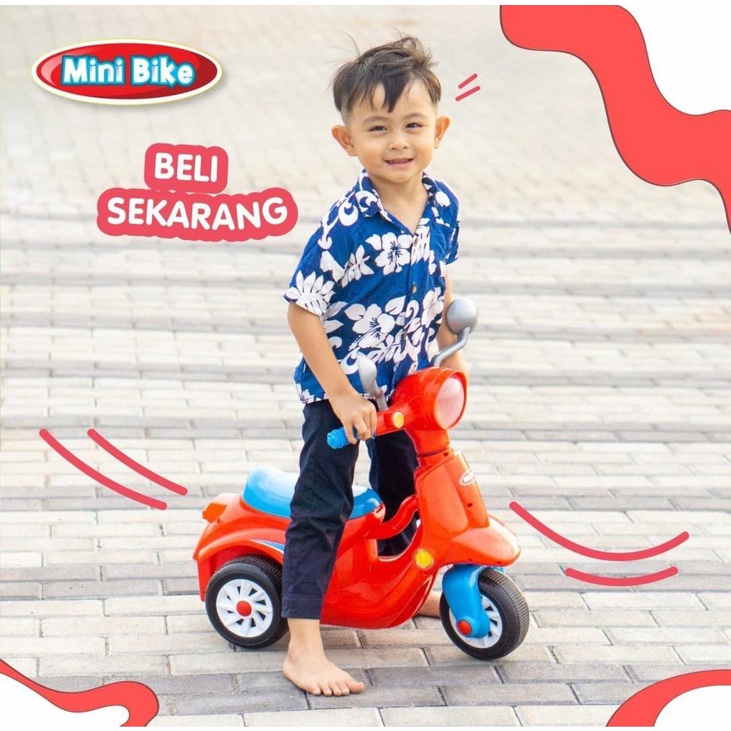 Sepeda Anak Roda 3 SHP 691 Mainan Motor Anak Bisa Dinaiki Scooter Mini Bike Musik