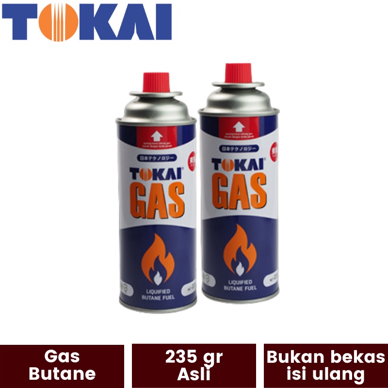 Gas Butane Tokai 235 gram | Gas Kompor Portable