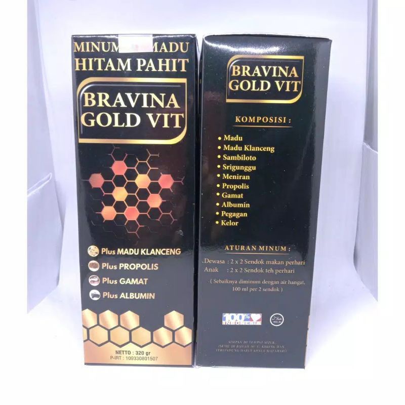 

MADU BRAVINA GOLDVIT | MADU HITAM PAHIT