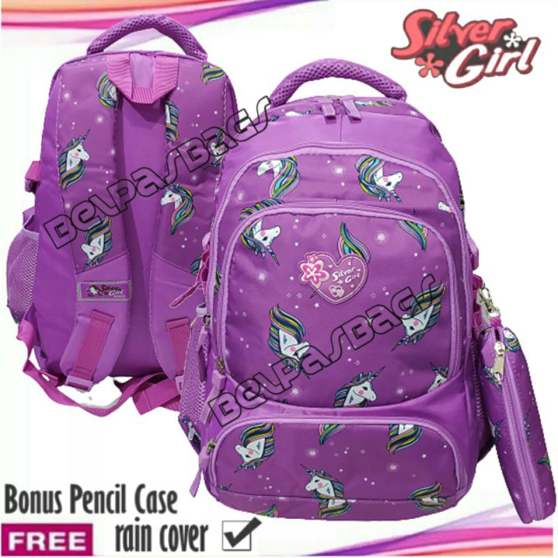 Tas alto silver girl ransel anak perempuan 792