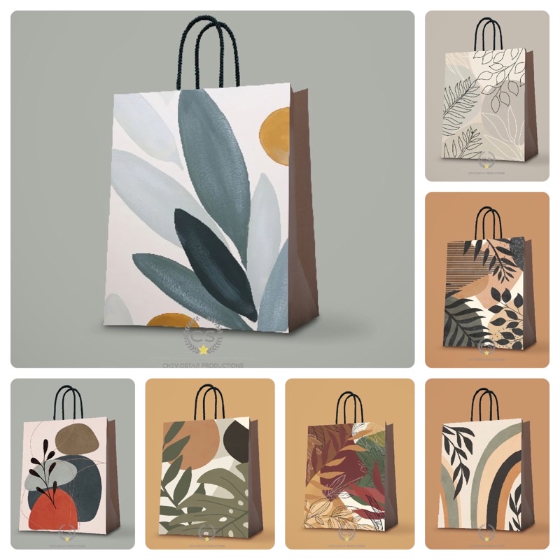 

paper bag abstrak daun/Paper bag kado/paper bag kertas kado/goodie bag/tas kado paper bag/paper bag kado ulang tahun/tas kertas/hampers birthday/souvenir ultah/paperbag custom/paper bag lucu/tas goodie bag/tas kado/kotak kado/kertas kado