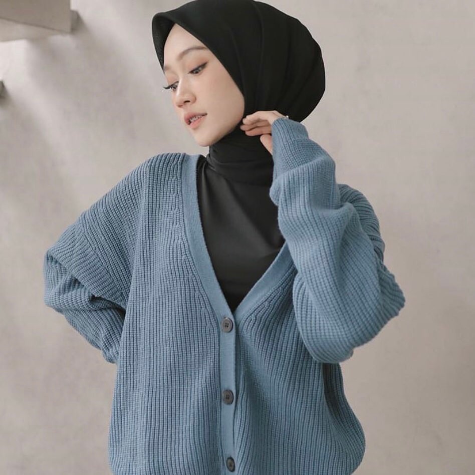 Cardigan Rajut Crop Dita by Magra all size fit to XL-1
