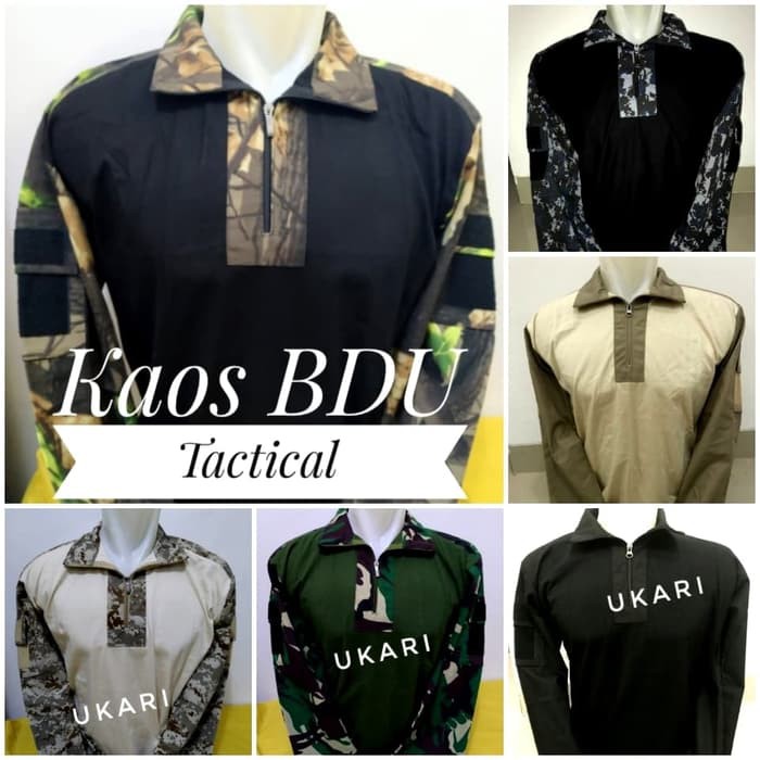 Baju kaos BDU tactical murah army security airshoft - ukari