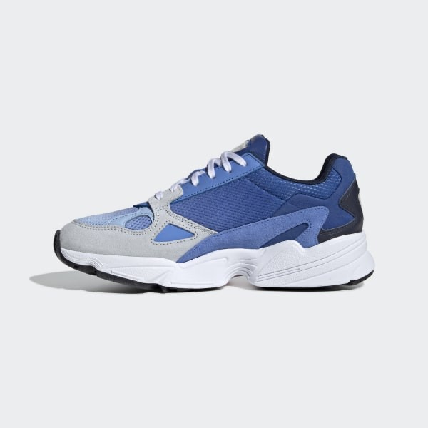 adidas falcon blue white