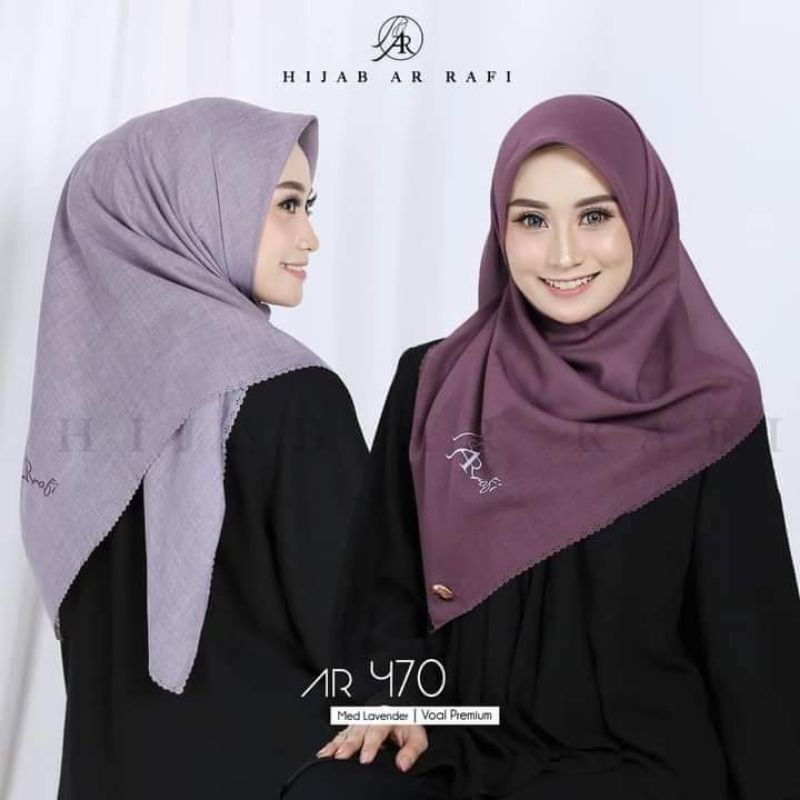 hijab Arrafi AR 470 segiempat bobal