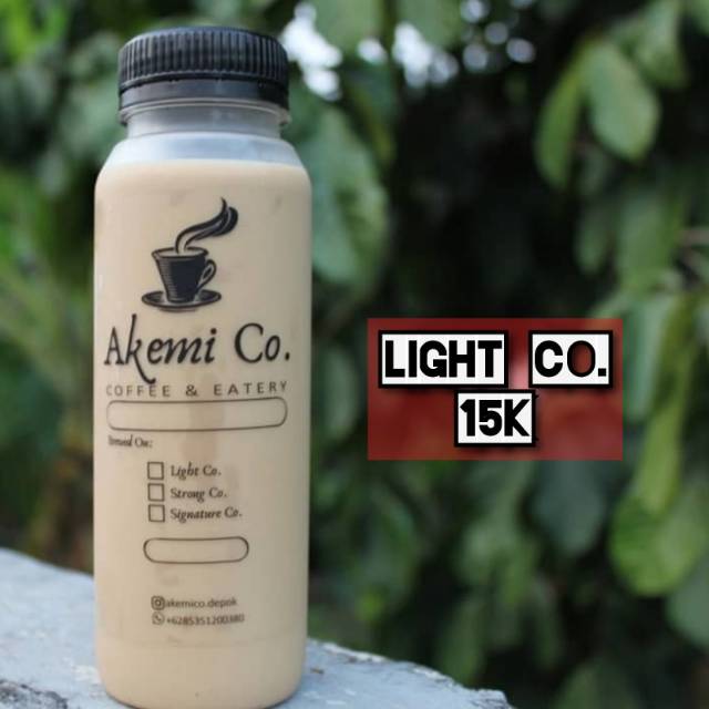 

[NEW] Akemi Co. Kopi Susu Light Co. | Kopi Susu Botol/Cup - Gosend/GrabExpress Only