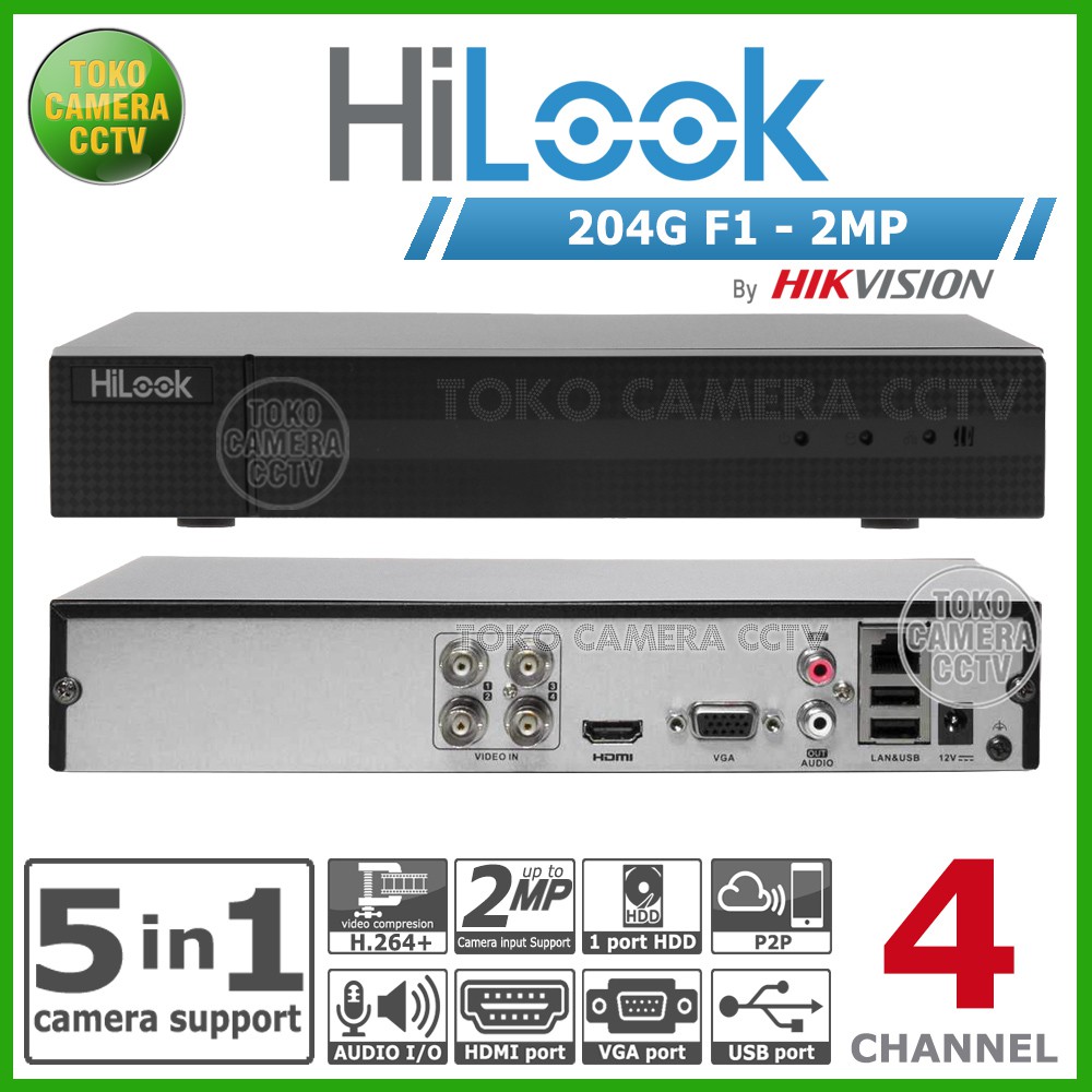 DVR HILOOK 204G M1 4CH 4 CHANNEL 2MP