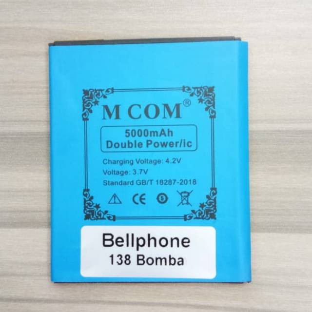 Batre Baterai Double Power Mcom Bellphone BP138 BP 138 Bomba - P= 7.2 cm, L = 6.0 cm