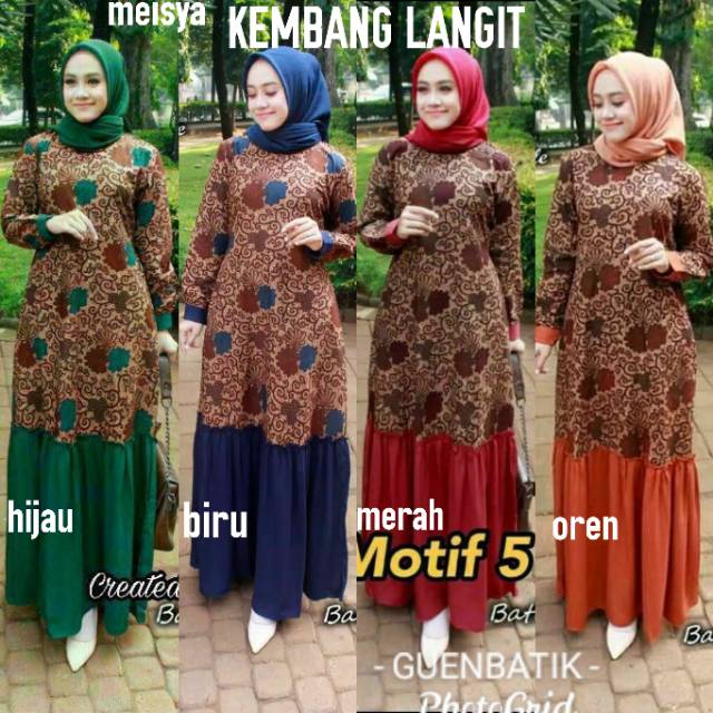 Gamis Batik Rempel Meisya stile