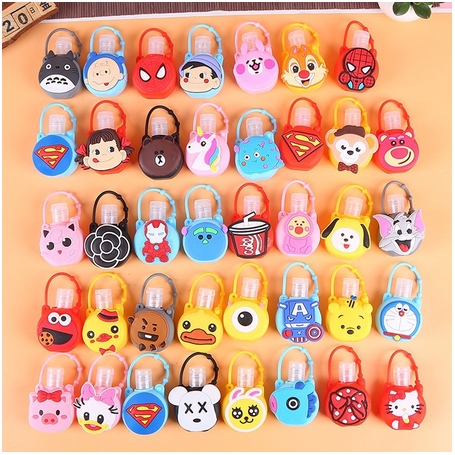 B678 (30 ML) Botol Hand Sanitizer Cartoon / Holder With Empty Bottle / Gantungan Tas Sekolah