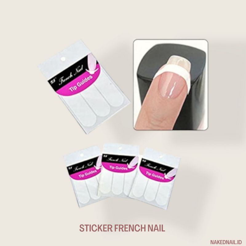 Sticker French nail stiker kuku  french sticker tip guide french nail sticker nailart nail art