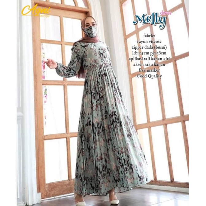 MELLY MAXY DRESS RAYON VISCOSE BUSUI