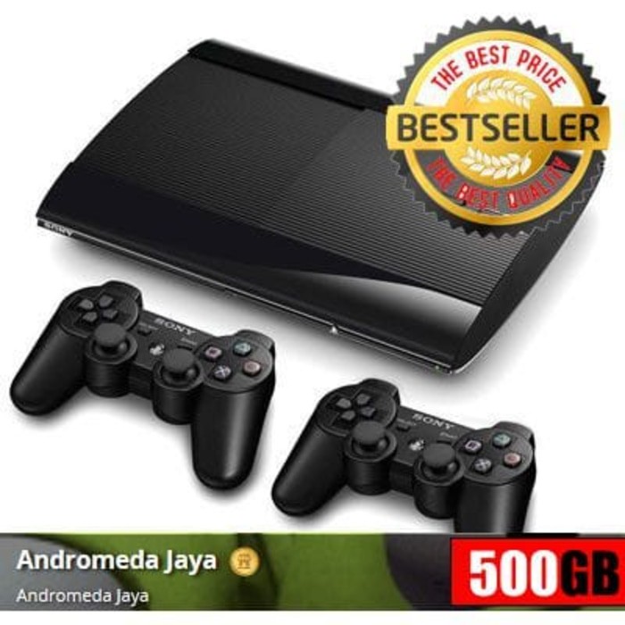 Jual Sony PS3 Super Slim 500GB isi Games Original Murah
