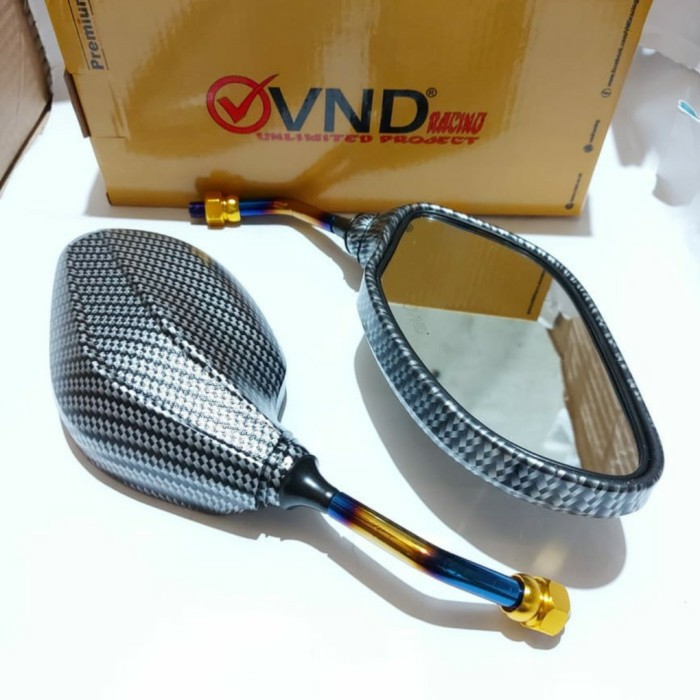 Spion Sepion Karbon Click Carbon Twotone Two Tone 2 Tone Thailand Universal Honda Yamaha Semua Motor