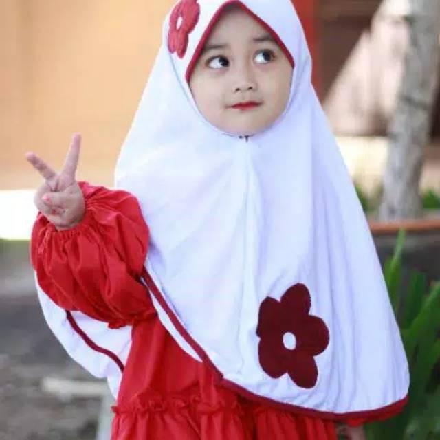 jilbab / anak / SD / hijab /allsize 6-10 tahun/ VANIA ANAK / bahan kaos premium