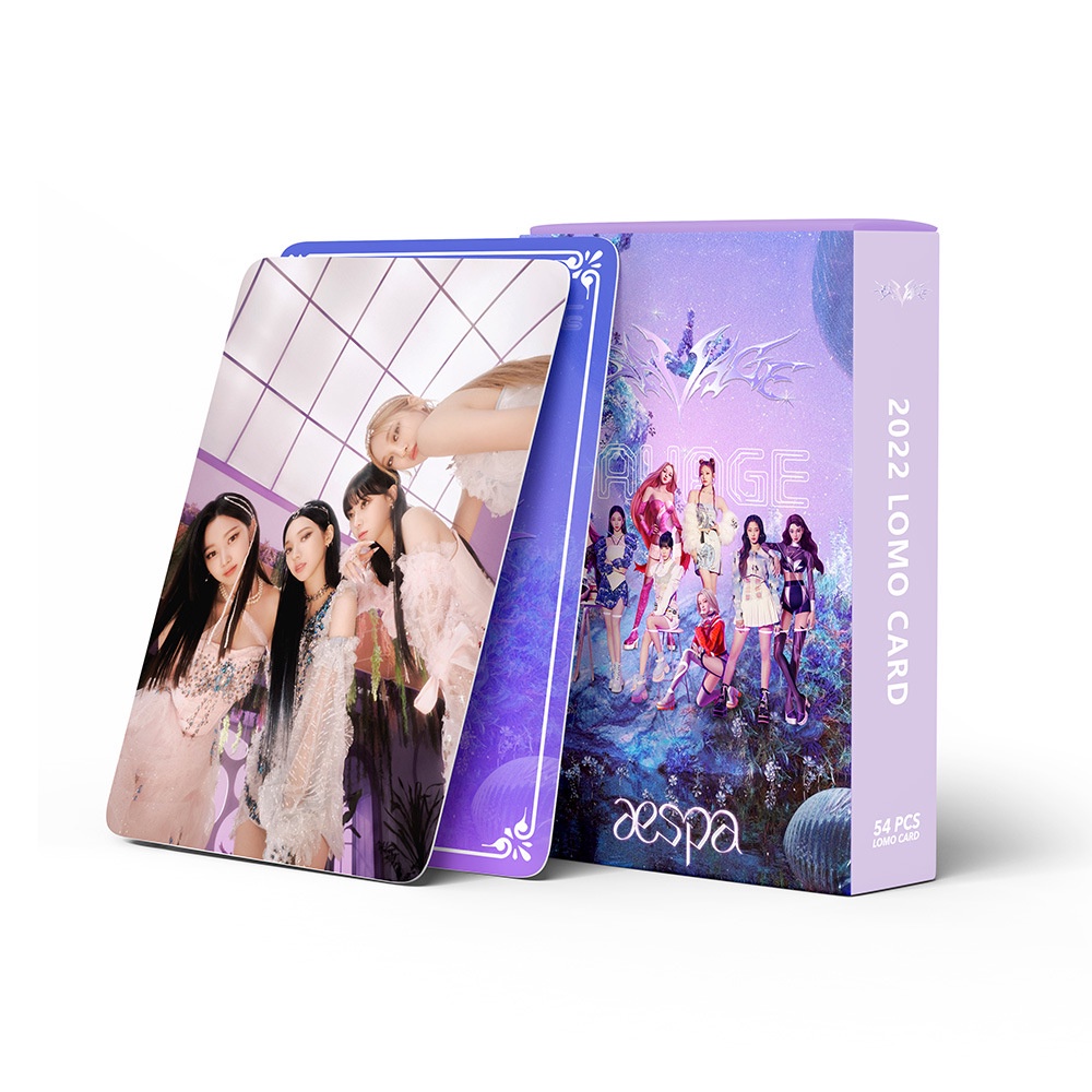 54pcs Kartu Lomo Foto Kpop Album AESPA 2022