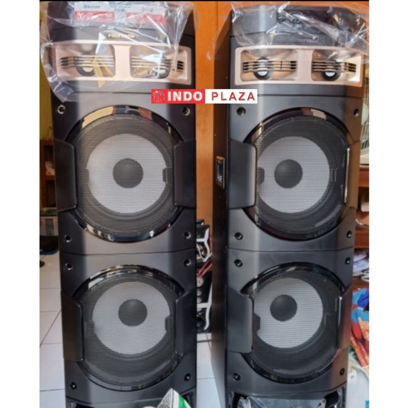 SPEAKER POLYTRON PAS-10D28 DOUBLE SUBWOOFER + VIDEO OUT