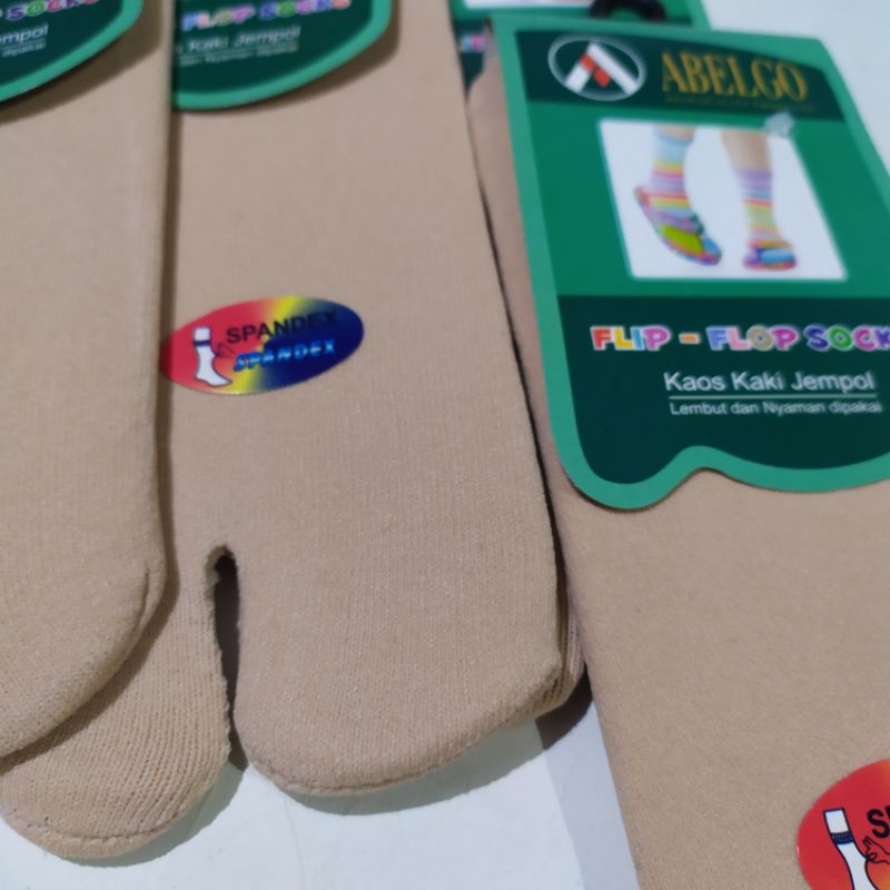 kaos kaki jempol pendek semata kaki cream polos/hitam polos/kaos kaki wanita jempol polos pendek/kaos kaki jempol flipflop