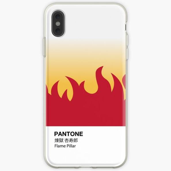 PANTONE CASE DEMON SLAYER KYOJURO RENGOKU FLAME PILLAR CASING IPHONE X YTR680