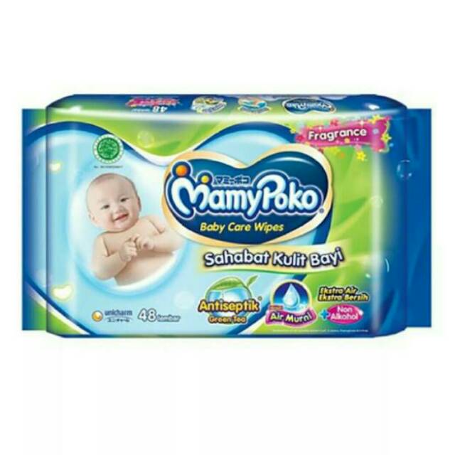 Mamy Poko Baby Wipes Tisu Basah 50 lembar / Antiseptik 48 / Hand Mouth 50