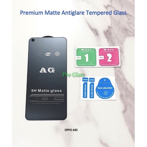 Oppo A95 / RENO 6 FULL COVER ANTI GLARE / DOFF Premium Tempered Glass