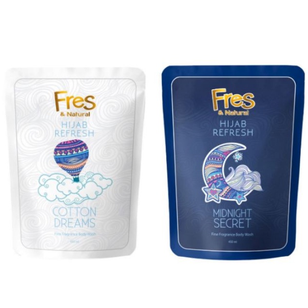 Fres &amp; Natural Body Wash/Hijab Refresh 450/400 ml