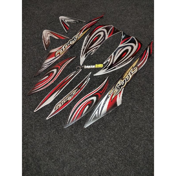 striping sticker list body mio soul 2008 2009 silver hitam striping mio soul 2009 hitam silver