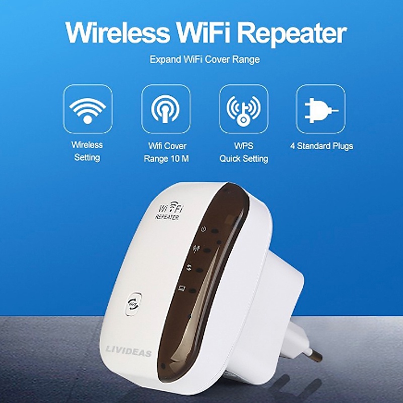 24 Hours Delivery WiFi Repeater Penguat Sinyal Wifi 300Mbps Wireless WiFi Signal Range Extender