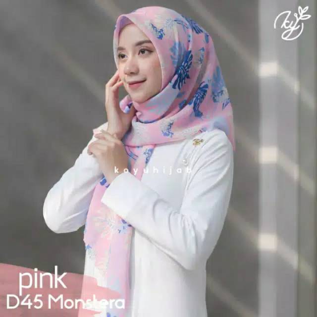 Koyu Hijab Segi Empat  monstera 100rb/3pcs