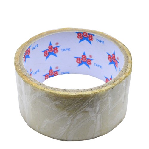 Isolasi Besar Bening 888 Lakban Transparan Putih 4.5cm Bukan Yang Kecil