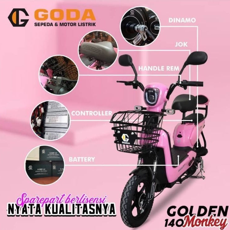 Sepeda listrik GODA Golden Monkey 140