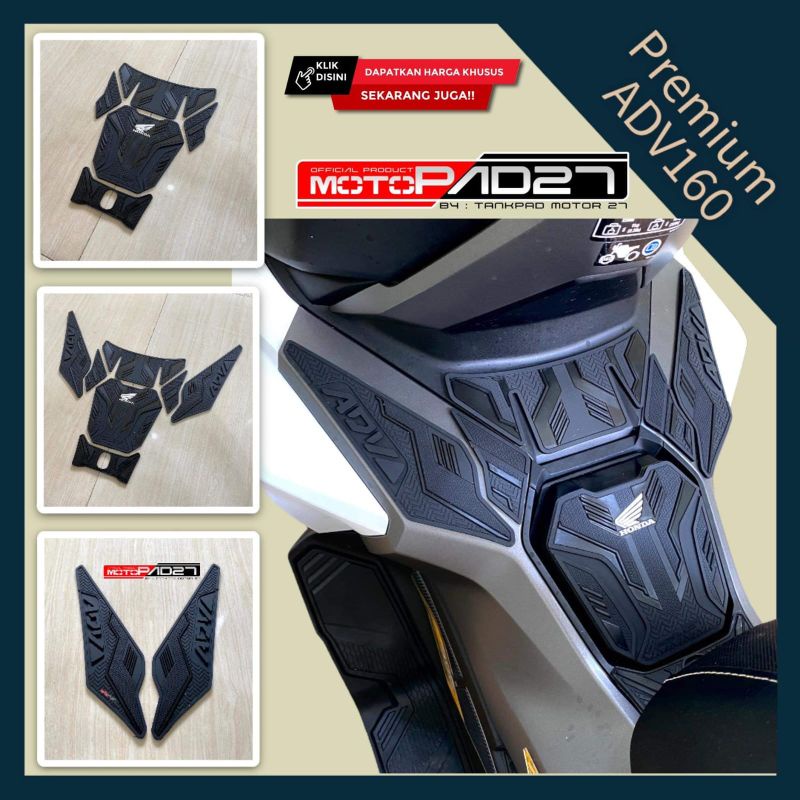 Stiker sticker Tankpad Deck pad rubber protector fullset Honda Adv 160 Premium high quality