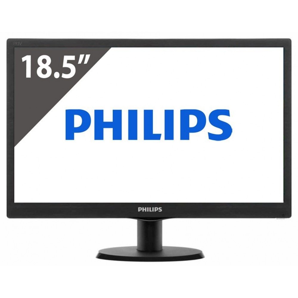 MONITOR LED PHILIPS 18.5&quot; 193V5LHSB2 RESOLUSI 1366 X 768 / 60Hz