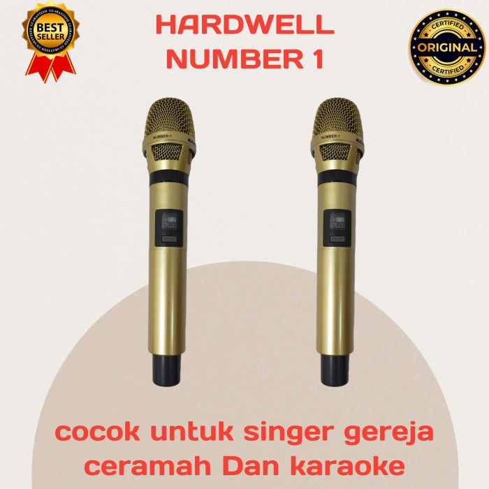 MICROPHONE MIC WIRELESS HARDWELL NUMBER 1 ORIGINAL