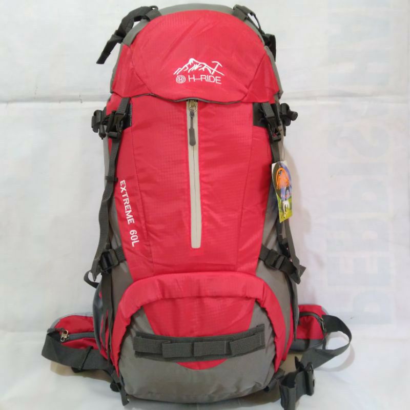 Tas Gunung H-Ride 60 liter original # Tas Carrier # Tas Camping H-Ride