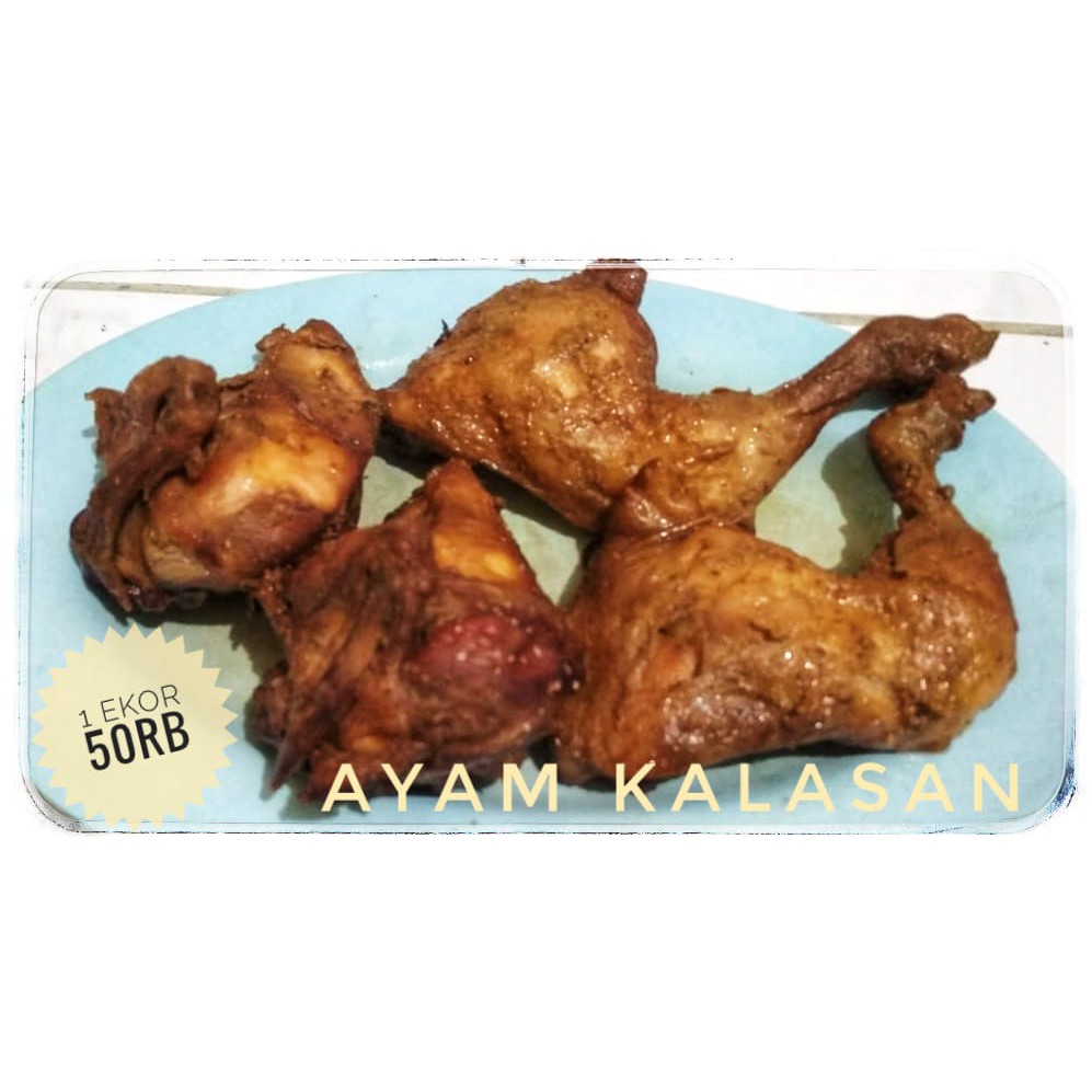 

Ayam Kalasan + Sambal (siap goreng dan lezat)