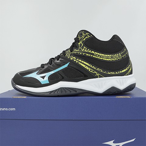 Sepatu Volley Mizuno Thunder Blade 2 MID Black V1GA197523 Original BNIB