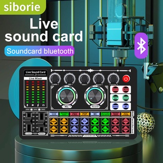 Siborie Soundcard F999 Audio USB External Sound Card mic Mixer Bluetooth phone PC