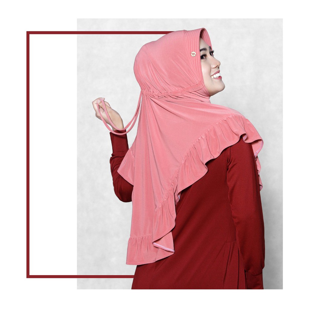 Jilbab Nafisa Mufida/Hijab instan/Kerudung serut/Berkualitas